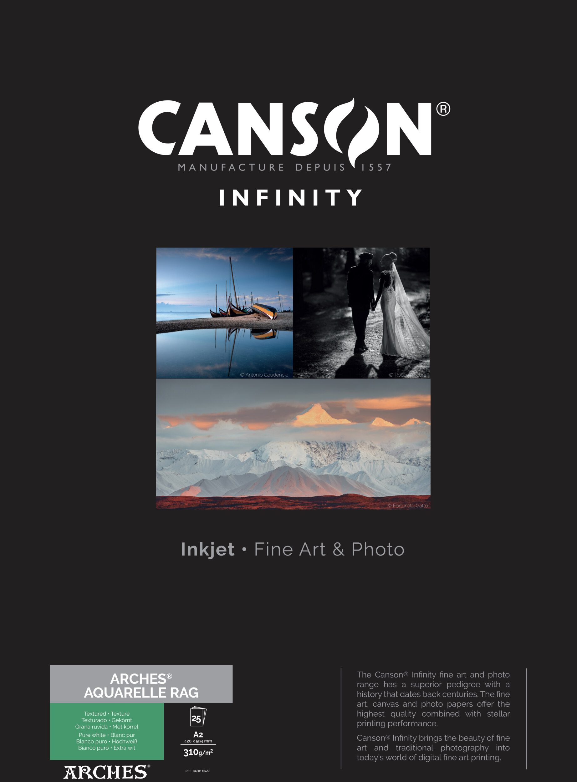 Boite Canson Infinity A2 17mm dessus+dessous 2020